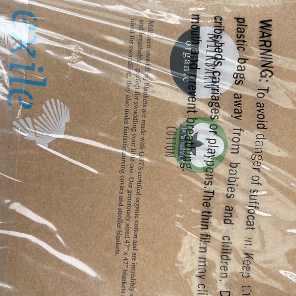 Milkbarn Milk Barn Organic Muslin Swaddle Blanket 47 x 47 Security Orange Fox - Picture 2 of 6